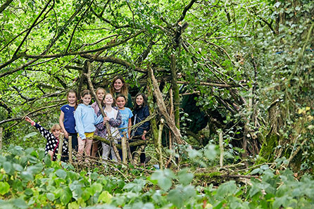 Outdoor exploration at SuperCamps Bushcraft course