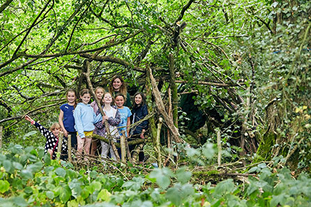 Outdoor exploration at SuperCamps Bushcraft course