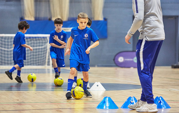 Chelsea football camps indoor training