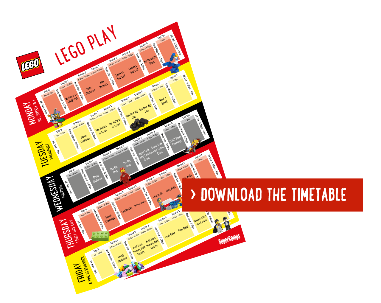 LEGO Timetable download