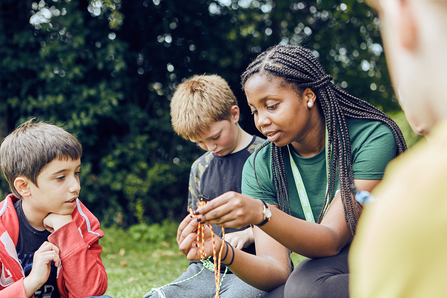 Boys outdoor adventure