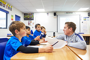Children at SuperCamps Chelsea FC Foundation Football Camp