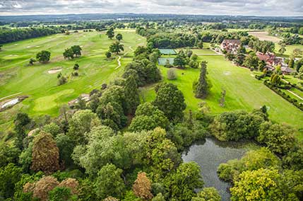 Woodland and fields at Sherfield School for children's outdoor adventures