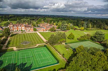 Tennis Courts for children's holiday sport and activities at Sherfield School