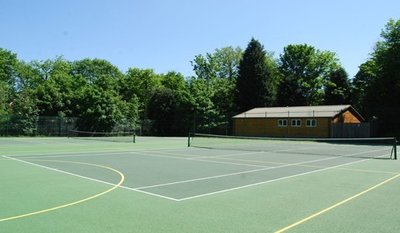 Tennis courts at Burgess Hill School for Girls