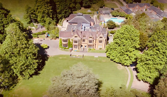 Carrdus School Outside Aerial View