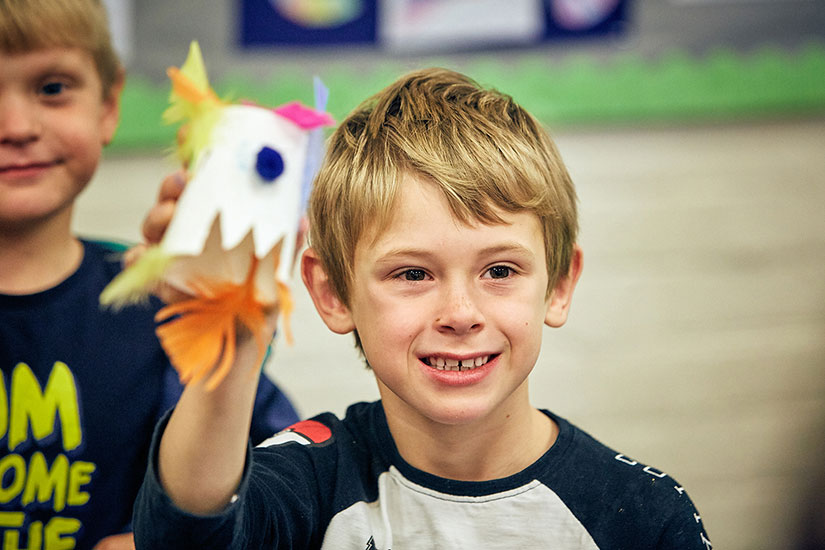 Arts and crafts at SuperCamps Multi-Activity holiday camp