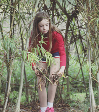 Forest school outdoor activities for children at Akeley Wood Junior School