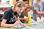 Painting at school holiday clubs